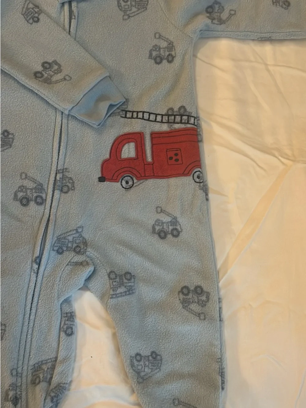 Carter's Navy Football & Blue Plaid Footed One-Pieces (3 Pack)